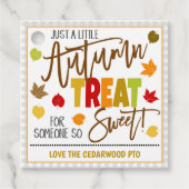 Herfst CadeauLabels Bedankjes Labels (Voorkant)