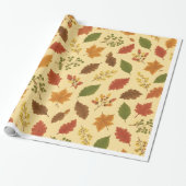 Herfst Cadeaupapier - Herfstbladeren (Uitgerold)