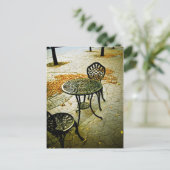 Herfst Cafe Patio 02 Briefkaart (Staand voorkant)