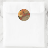 Herfst Cala Lily Boeket Envelope Seal Ronde Sticker (Tas)
