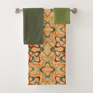 Herfst caleidoscoop bad handdoek