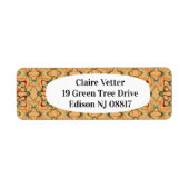 Herfst caleidoscoop etiket (Voorkant)