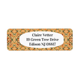 Herfst caleidoscoop etiket