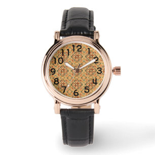 Herfst caleidoscoop horloge