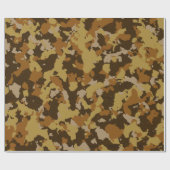 Herfst Camo Wrapping Paper Cadeaupapier (Vlak)