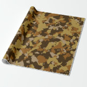 Herfst Camo Wrapping Paper Cadeaupapier (Uitgerold)