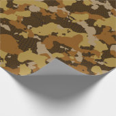 Herfst Camo Wrapping Paper Cadeaupapier (Hoek)