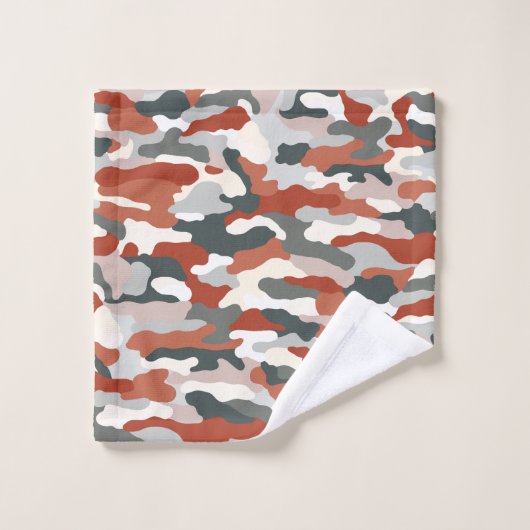 Herfst Camouflage Bad Handdoek (Wasdoekje)