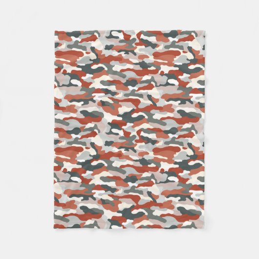 Herfst Camouflage Fleece Deken (Voorkant)