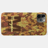 Herfst Camouflage Glitter Sinaasappel Jacht Camo Case-Mate iPhone Case (Achterkant (horizontaal))