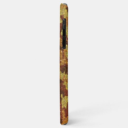 Herfst Camouflage Glitter Sinaasappel Jacht Camo Case-Mate iPhone Case (Achterkant/links)