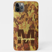 Herfst Camouflage Glitter Sinaasappel Jacht Camo Case-Mate iPhone Case (Achterkant)