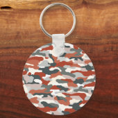 Herfst Camouflage Rugged Aluminium Sleutelhanger (Voorkant)