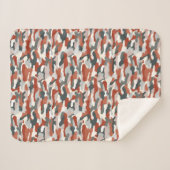 Herfst Camouflage Sherpa Deken (Voorkant (horizontaal))