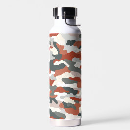Herfst Camouflage Waterfles