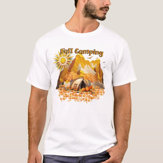 Herfst Camping T-shirt (Voorkant)