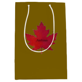 Herfst Canada Maple Leaf Gift Bag Medium Cadeauzakje
