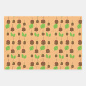 Herfst Candy Appels Groenelementen Inpakpapier Vel (Voorkant 2)