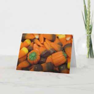 Herfst Candy Corn "Happy Halloween!" Kaart