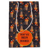 Herfst Candy Corn Ice Cream Halloween Medium Cadeauzakje (Voorkant)