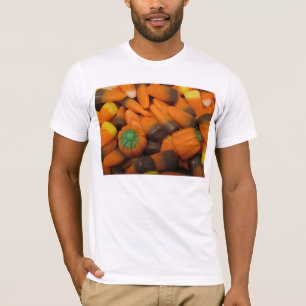 Herfst Candy Corn Volwassene Bella Canvas T-Shirt