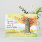 Herfst Canopy Invitation Kaart (Staand voorkant)