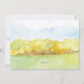 Herfst Canopy Invitation Kaart (Achterkant)