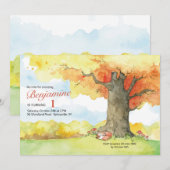 Herfst Canopy Invitation Kaart (Voorkant / Achterkant)