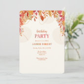 Herfst Canopy Invitation Kaart (Staand voorkant)