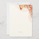Herfst Canopy Invitation Kaart (Achterkant)