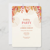 Herfst Canopy Invitation Kaart (Voorkant)