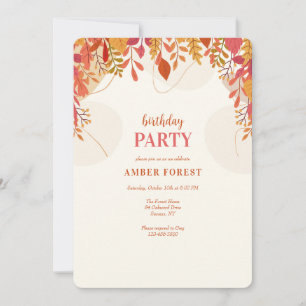 Herfst Canopy Invitation Kaart