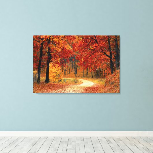 herfst canvas afdruk (Insitu (Houten vloer))