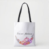 herfst canvas tas met pompoenen (Voorkant)