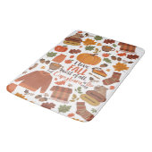  Herfst Capybara badkamermat Badmat (Gekanteld)