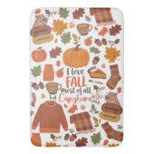  Herfst Capybara badkamermat Badmat (Voorkant Verticaal)