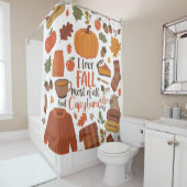 Herfst Capybara Douchegordijn (In situ)