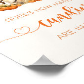 Herfst Carrousel baby pompoen raden hoeveel snoepj Poster (Hoek)