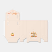 Herfst Carrousel pompoen is onderweg Bedankdoosjes (Uitgevouwen)