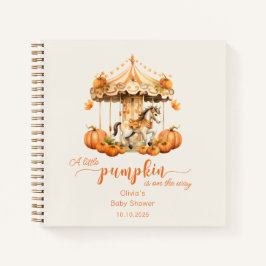 Herfst Carrousel pompoen is onderweg Guest Book Notitieboek