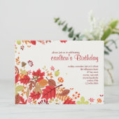 Herfst Cascade Invitation Kaart (Staand voorkant)