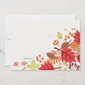 Herfst Cascade Invitation Kaart (Achterkant)