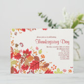 Herfst Cascade Invitation Kaart (Staand voorkant)