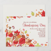 Herfst Cascade Invitation Kaart (Voorkant / Achterkant)