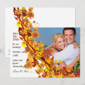 Herfst Cascade Sla de Datum Op Aankondiging (Voorkant / Achterkant)