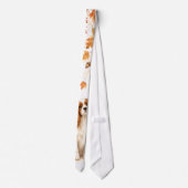 Herfst Cavalier King Charles Spaniel Aquarel Stropdas (Achterkant)
