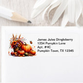 Herfst Celebration Return-adreslabel Etiket