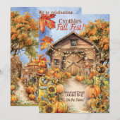 Herfst Celebration Uitnodigingen (Voorkant / Achterkant)