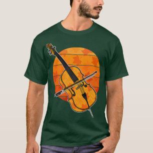 Herfst Cello Cellist Autumn Thanksgiving String Pl T-shirt