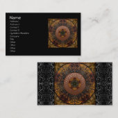Herfst Celtic Knot Circle Visitekaartje (Voorkant / Achterkant)